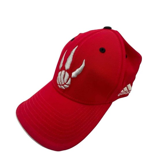 Adidas NBA Toronto Raptors Hat Cap L/XL Red Embroidered Logo Basketball - Picture 1 of 13